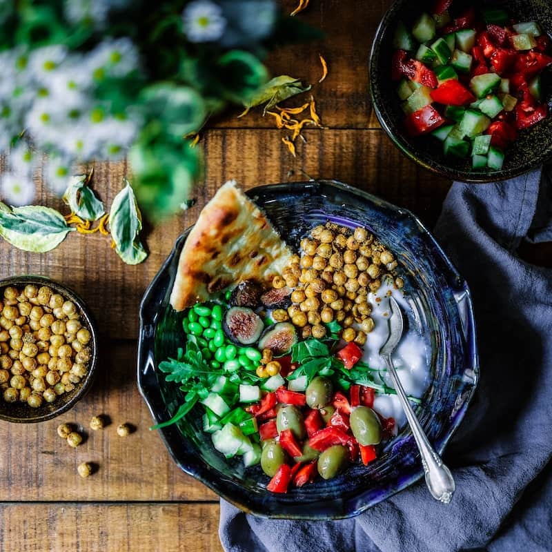 photo of beutifully arranged food